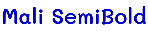 Mali SemiBold 字体